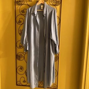 H&M women Polyester Dress size XXL button front long sleeves with buttons